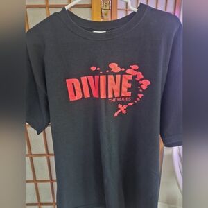 Gildan Black T-Shirt with Red Graphic